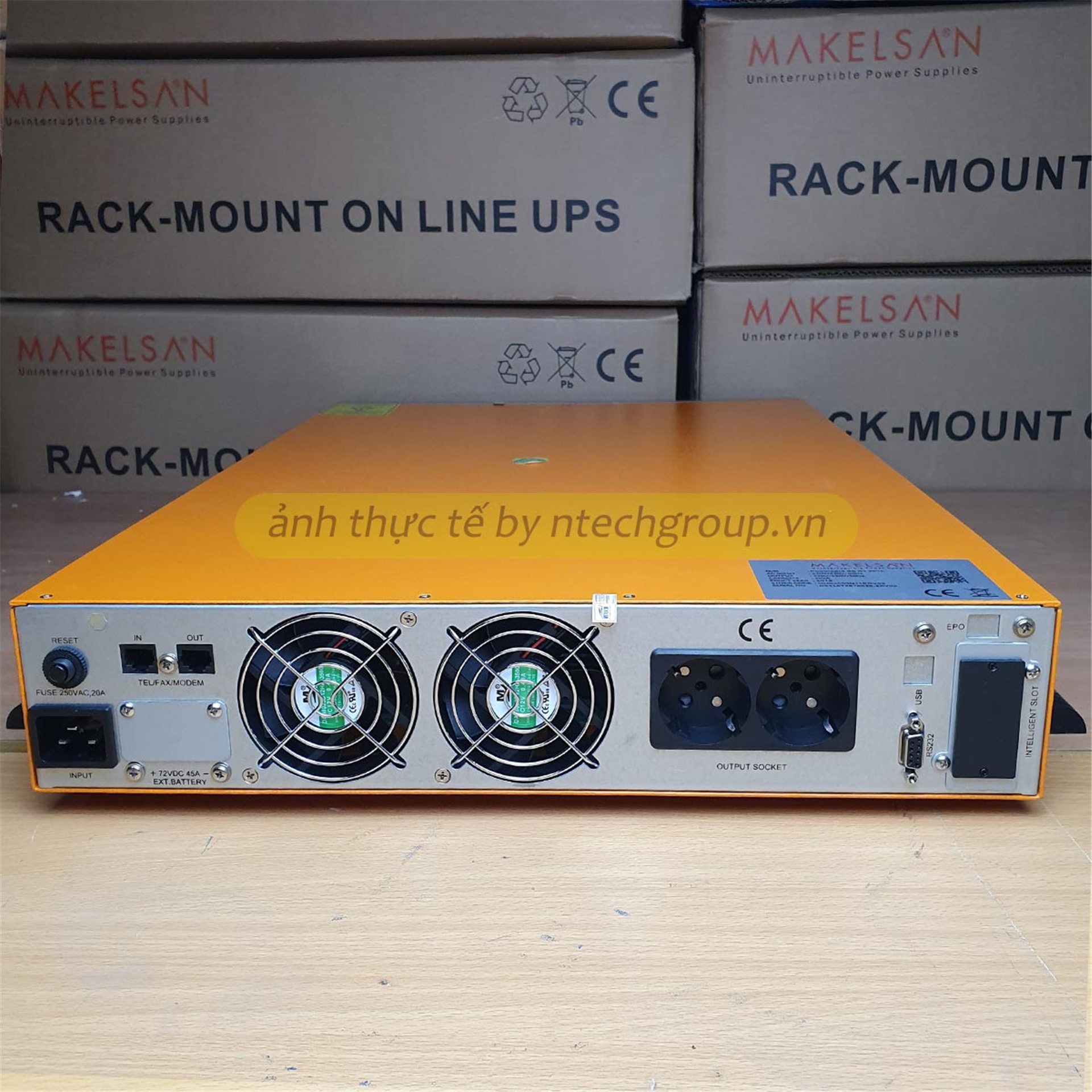Bộ Lưu Điện UPS Online Makelsan Powerpack SE RT 3kVA 1:1 Phase