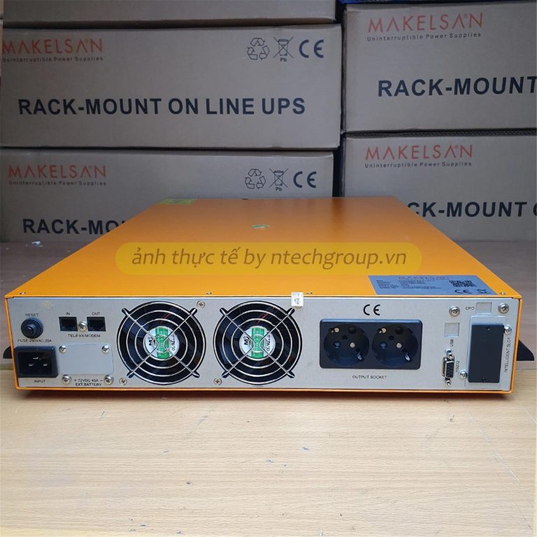 Bộ Lưu Điện UPS Online Makelsan Powerpack SE RT 2kVA 1:1 Phase