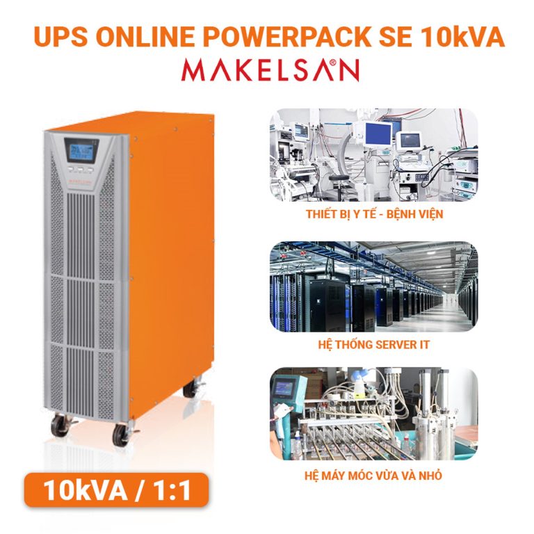 Bộ Lưu Điện UPS Online Powerpack SE 10kVA 1:1 Phase