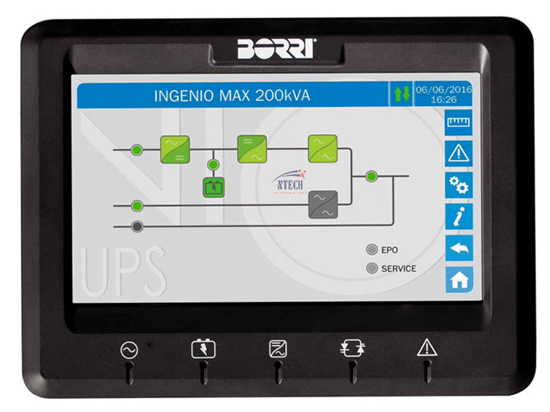 Bộ Lưu Điện UPS Borri Ingenio Max 200kVA – 500kVA 3:3 Phase