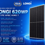 TẤM PIN NĂNG LƯỢNG MẶT TRỜI LONGi 620Wp N-TYPE HPBC HIMO 7